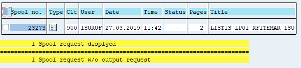 Display spool request under transaction sp01