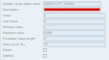 Set Number Range Object (NRO) properties
