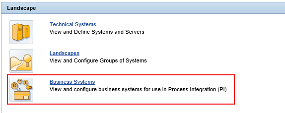 Select Business Systems under SLD