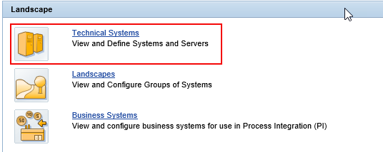 Go to Technical Systems under SLD