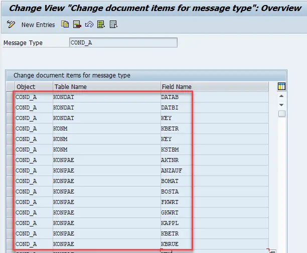 Assign table names and field names