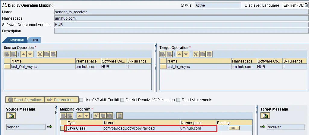 find Java Mapping attached to Operation Mapping