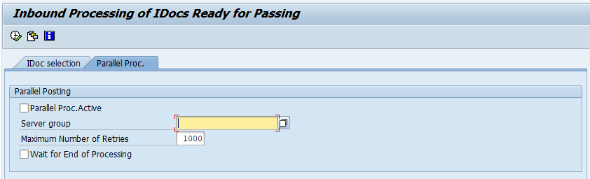 RBDAPP01 Parallel Processing for iDoc in status 64