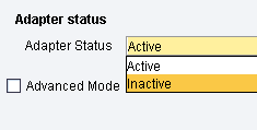 sFTP Receiver Adapter Status