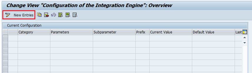 Add new entries to SXMB_ADM Integration Engine Configuration using button.