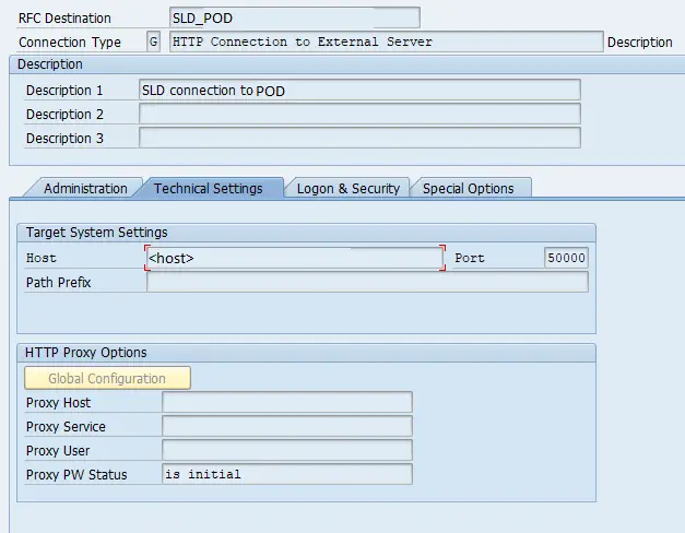 HTTP RFC Destination in sm59 to System Landscape Directory (SLD)