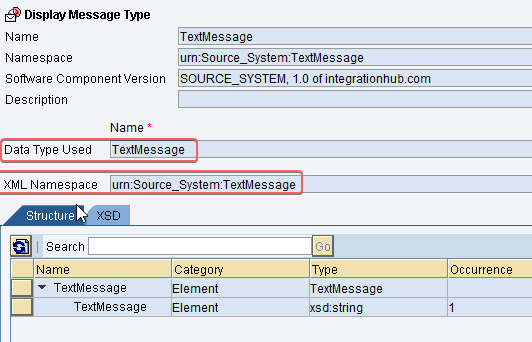 Sender message Message Type for base64 java mapping implementation SAP PI in ESR