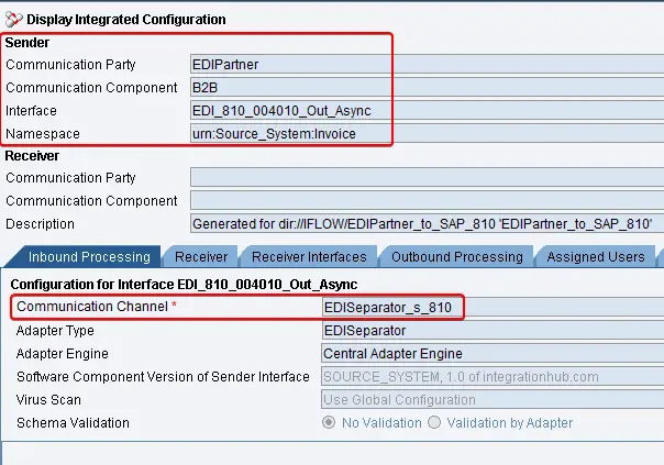 Split EDI inbound processing from B2B component (EDI separator adapter)