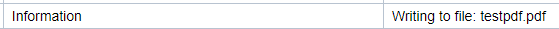 PDF saved in the target SFTP location shown in the message log of the message monitor